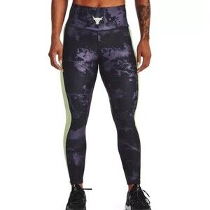 UNDER ARMOUR Project Rock HeatGear Ankle Compression Women Leggings Size Small